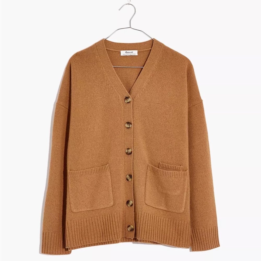Madewell (Re)sourced Cashmere Ex-Boyfriend Cardigan Sweater